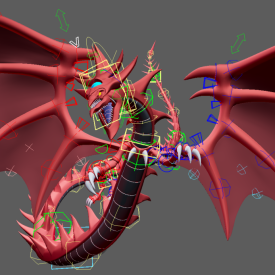 Slifer the Sky Dragon (Yu-Gi-Oh!) Maya Rig