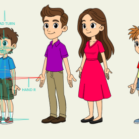 Mila's Family Characters 2D Rig Moho