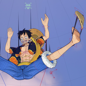 Luffy Rig (DressRosa) for Blender