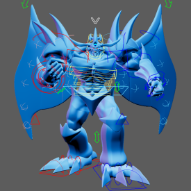 Obelisk the Tormentor (Yu-Gi-Oh!) Maya Rig