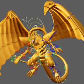 Winged Dragon of Ra (Yu-Gi-Oh!) Maya Rig