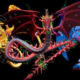 BUNDLE: 3 Egyptian Gods (Yu-Gi-Oh!) (Slifer, Obelisk, Ra) Maya Rigs