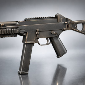 HK UMP45 Submachine Gun V2 3D Model