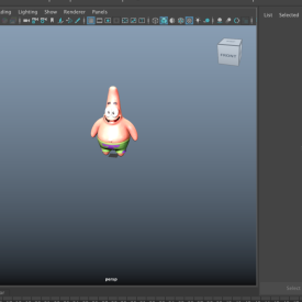 3d model for maya spongebob